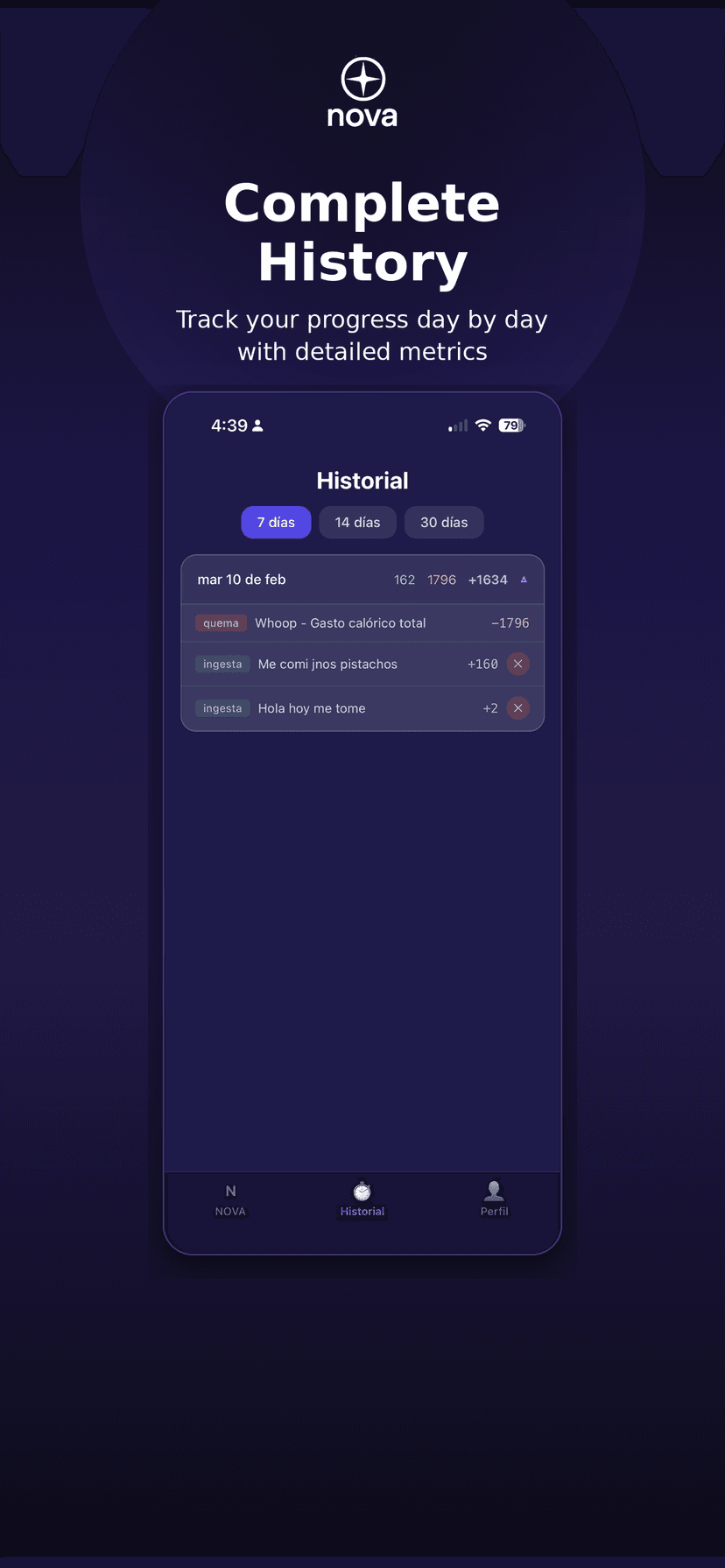 Nova app screenshot