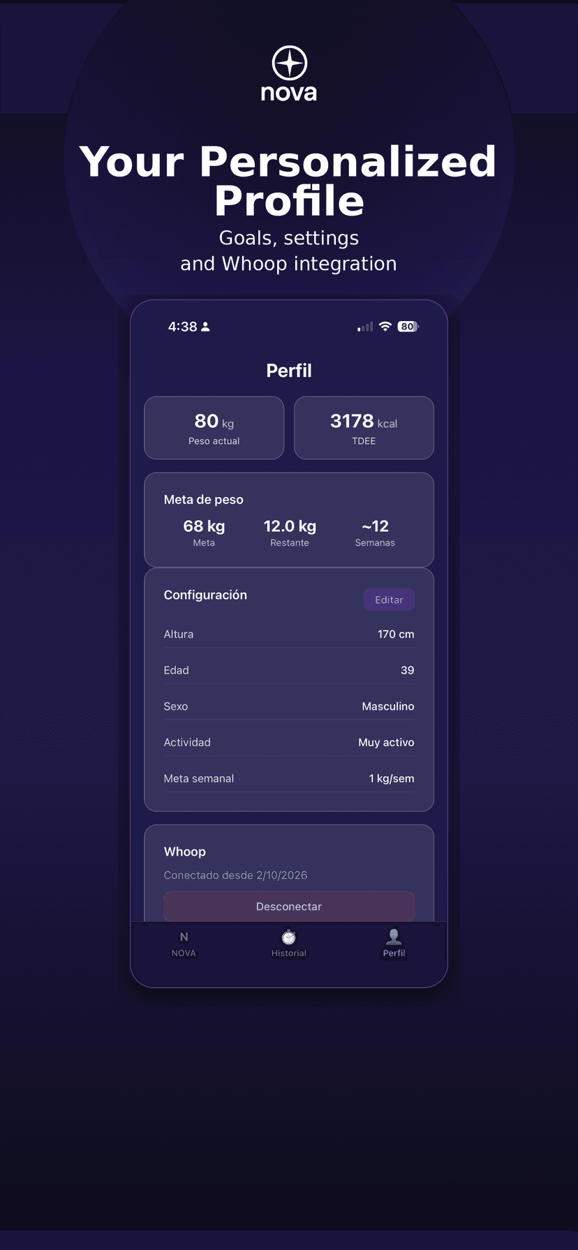 Nova app screenshot